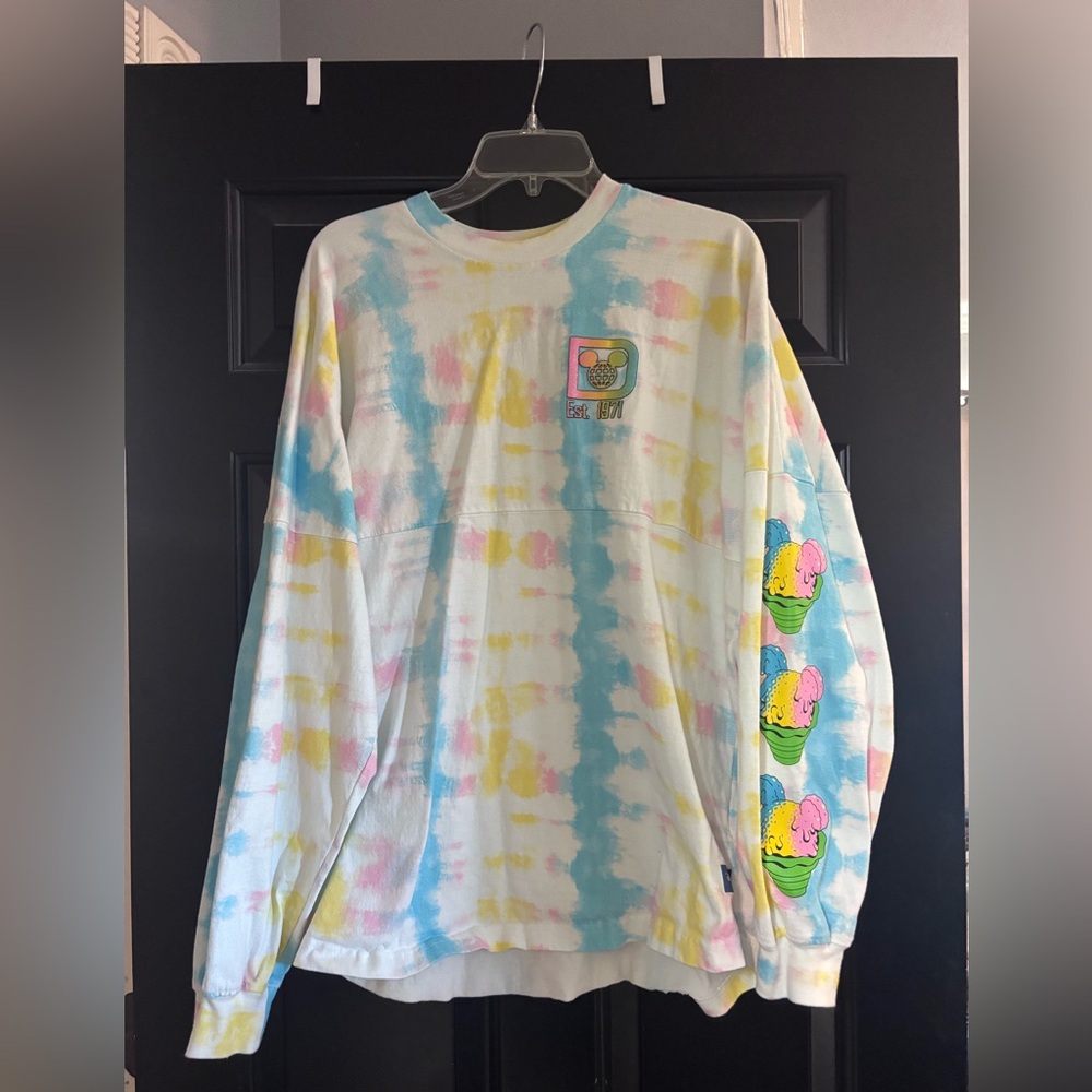 Disney eats collection spirit jersey the dye snow cone size large